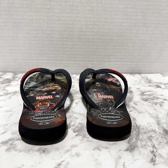 Havaianas Kid’s Avengers Marvel Flip Flops Sandals, US Size 11/12 - Picture 4 of 9